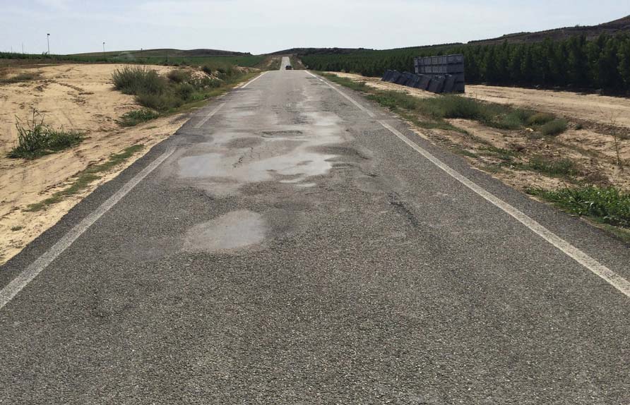 mal estado de las carreteras
