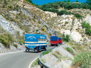 Camiones clásicos en La Alpujarra