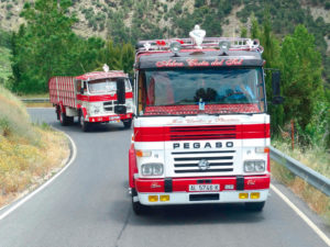 Camiones clásicos en La Alpujarra