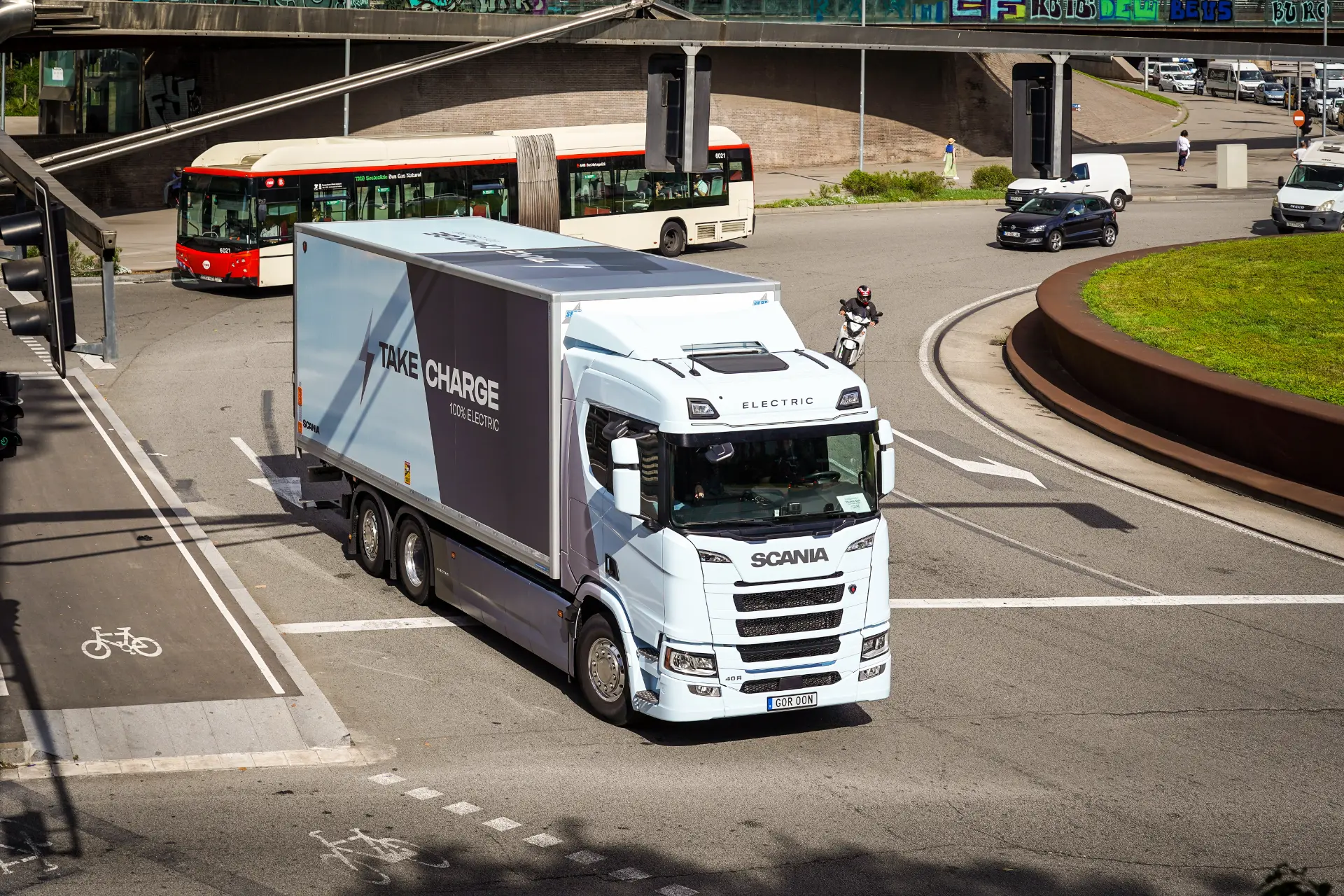 prueba scania 40R 100% eléctrico