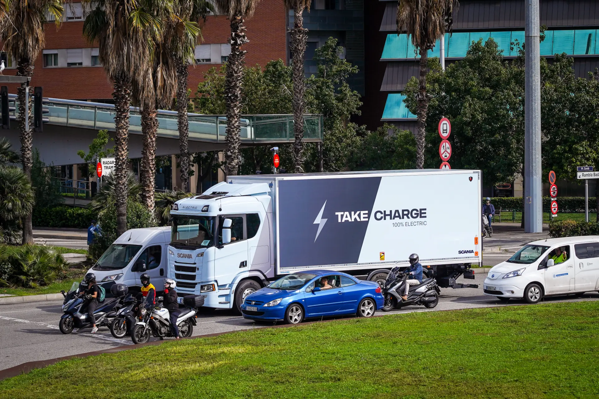 prueba scania 40R 100% eléctrico