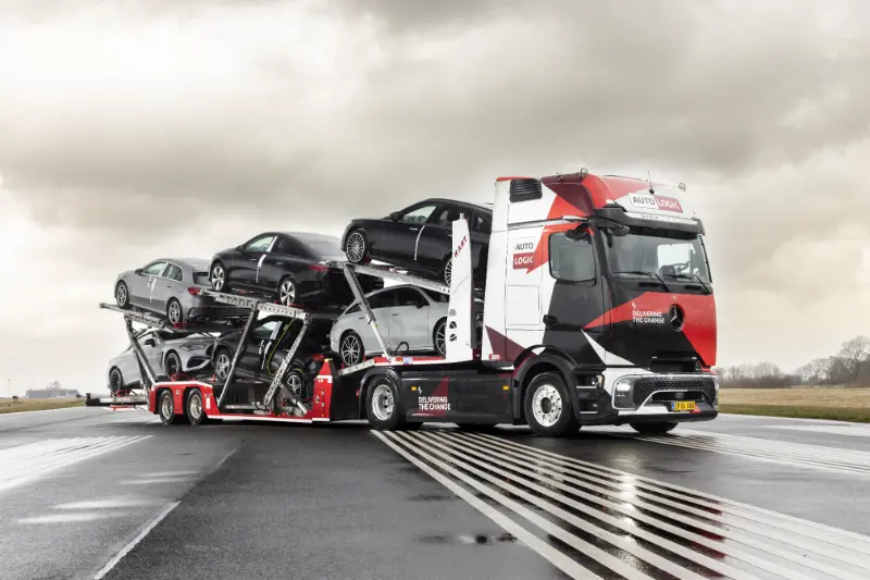 El eActros 600 debuta como portacoches 100% eléctrico en Dinamarca