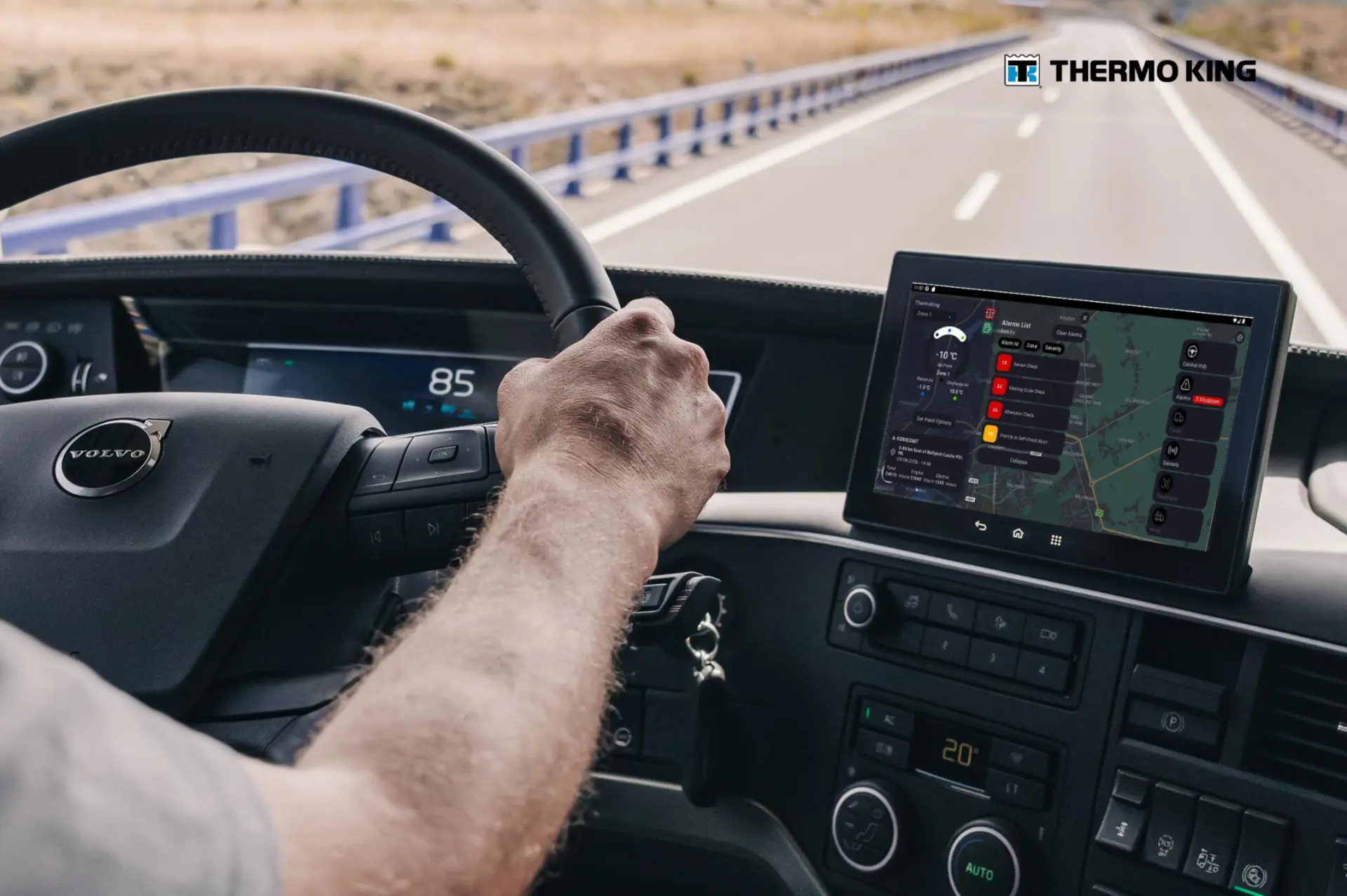 Thermo King integra el control de la refrigeración en la pantalla de los camiones Volvo